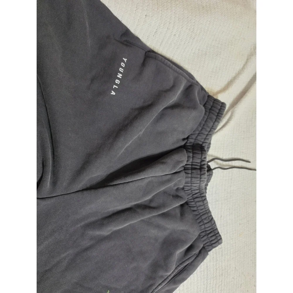 YoungLA x The Dark Knight Joker Sweatpants XXL Washed Black DC Comics Joggers